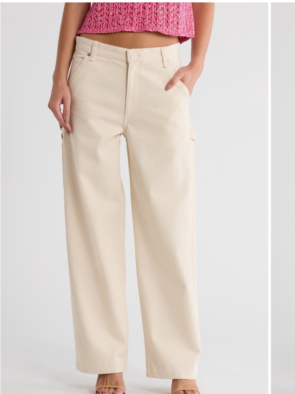 Rag & Bone Stella Carpenter Pants In Ecru